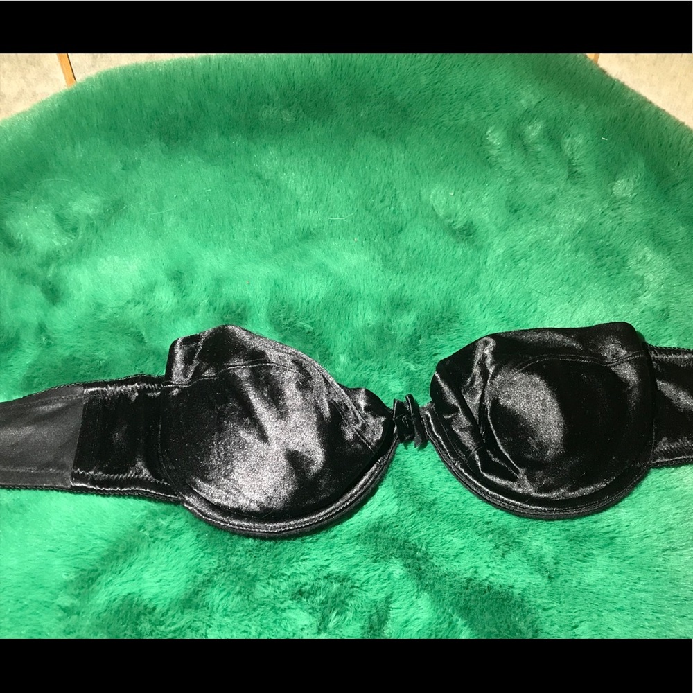 Beautiful black vintage Victoria Secret silk bra